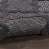Nourison Easy Care NES01 Charcoal Black Area Rug 