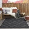 Nourison Easy Care NES01 Charcoal Black Area Rug 