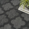 Nourison Easy Care NES01 Charcoal Black Area Rug 