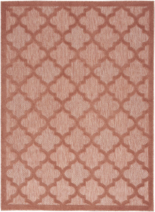 Nourison Easy Care NES01 Coral Orange Area Rug 