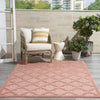 Nourison Easy Care NES01 Coral Orange Area Rug 