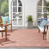 Nourison Easy Care NES01 Coral Orange Area Rug 