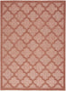 Nourison Easy Care NES01 Coral Orange Area Rug 
