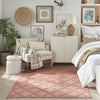 Nourison Easy Care NES01 Coral Orange Area Rug 