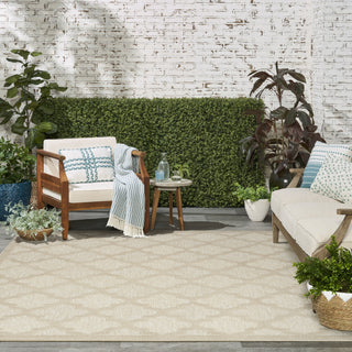 Nourison Easy Care NES01 Cream Area Rug 