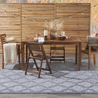 Nourison Easy Care NES01 Denim Blue Area Rug 