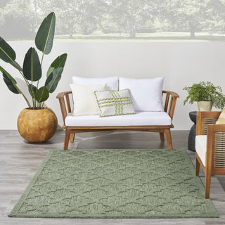 Nourison Easy Care NES01 Green Area Rug 