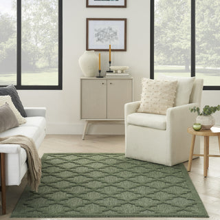 Nourison Easy Care NES01 Green Area Rug 