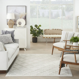 Nourison Easy Care NES01 Ivory White Area Rug 
