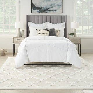 Nourison Easy Care NES01 Ivory White Area Rug 