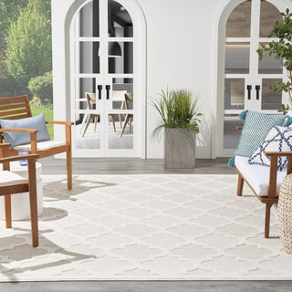 Nourison Easy Care NES01 Ivory White Area Rug 