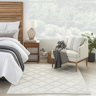 Nourison Easy Care NES01 Ivory White Area Rug 