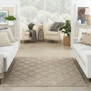Nourison Easy Care NES01 Natural Beige Area Rug 