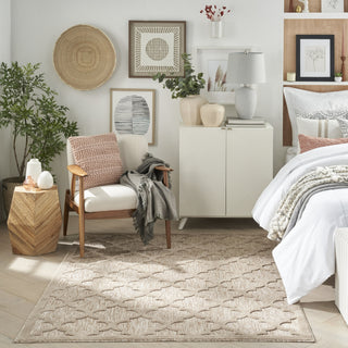 Nourison Easy Care NES01 Natural Beige Area Rug 