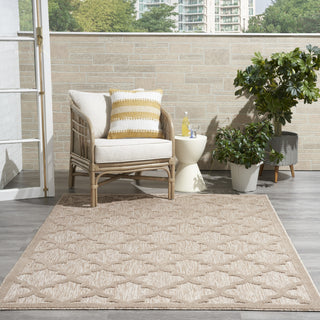 Nourison Easy Care NES01 Natural Beige Area Rug 
