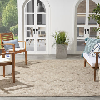 Nourison Easy Care NES01 Natural Beige Area Rug 