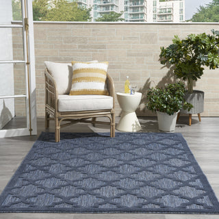 Nourison Easy Care NES01 Navy Blue Area Rug 