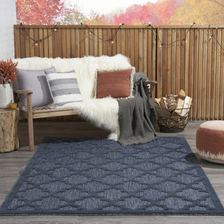 Nourison Easy Care NES01 Navy Blue Area Rug 