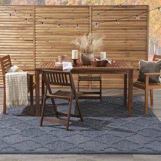 Nourison Easy Care NES01 Navy Blue Area Rug 