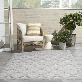 Nourison Easy Care NES01 Silver Grey Area Rug 