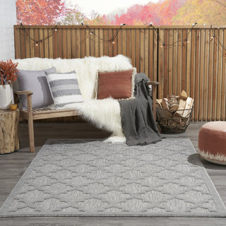 Nourison Easy Care NES01 Silver Grey Area Rug 