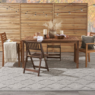 Nourison Easy Care NES01 Silver Grey Area Rug 