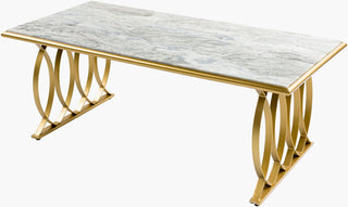 Surya Nishka NHA-100 White / Gold Furniture main image