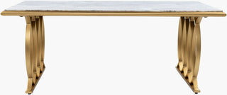 Surya Nishka NHA-100 White / Gold Furniture Main Image