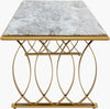 Surya Nishka NHA-100 White / Gold Furniture Main Image