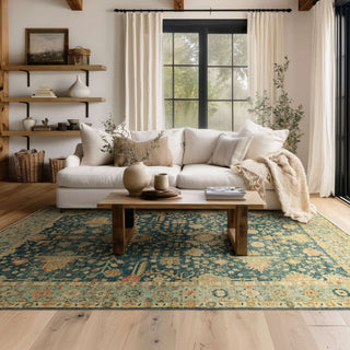 Karastan Sundar Nisha Navy Area Rug Lifestyle Image Feature