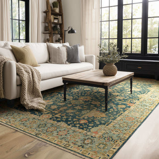 Karastan Sundar Nisha Navy Area Rug Lifestyle Image Feature