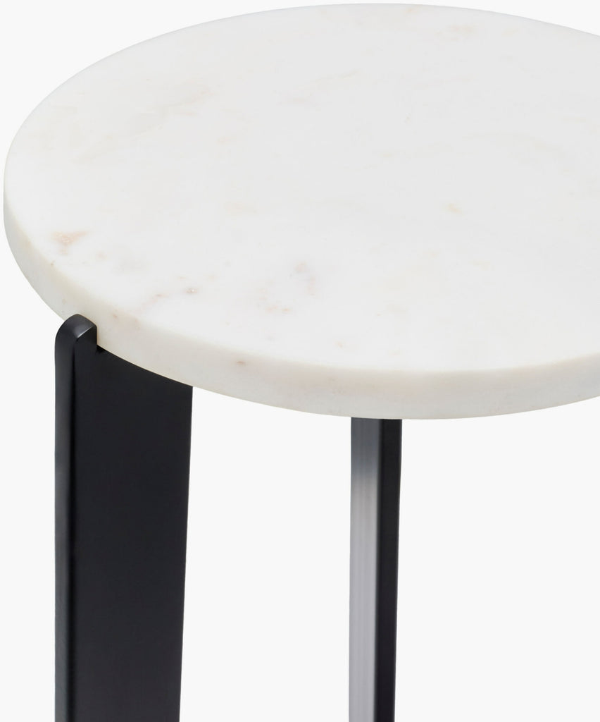 Surya Nisse NISS-003 White / Black Furniture main image