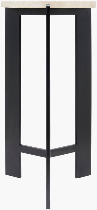 Surya Nisse NISS-003 White / Black Furniture Angle