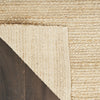 Nourison Natural Jute NJT01 Bleached Area Rug Corner Image