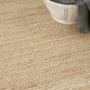 Nourison Natural Jute NJT01 Bleached Area Rug Corner Image