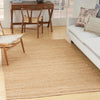 Nourison Natural Jute NJT01 Bleached Area Rug Corner Image
