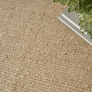 Nourison Natural Jute NJT01 Bleached Area Rug Corner Image