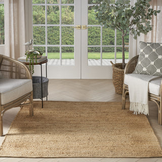 Nourison Natural Jute NJT01 Bleached Area Rug Swatch Image