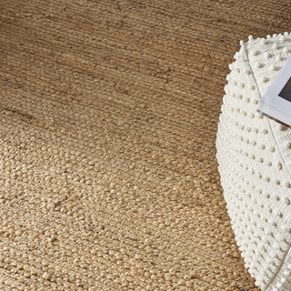 Nourison Natural Jute NJT01 Bleached Area Rug Texture Image