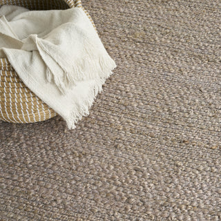 Nourison Natural Jute NJT01 Grey Area Rug Texture Image