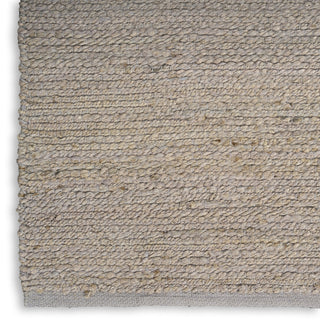Nourison Natural Jute NJT01 Grey Area Rug Corner Image
