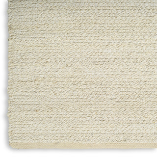 Nourison Natural Jute NJT01 Ivory Area Rug Corner Image