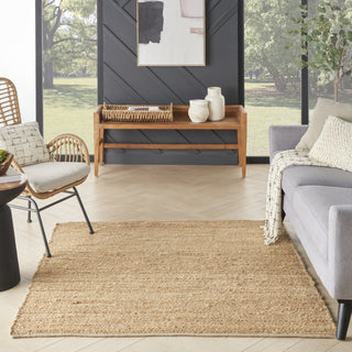Nourison Natural Jute NJT01 Area Rug Room Image Feature