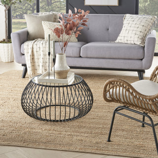 Nourison Natural Jute NJT01 Area Rug Corner Image