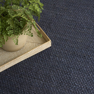 Nourison Natural Jute NJT01 Navy Area Rug Texture Image