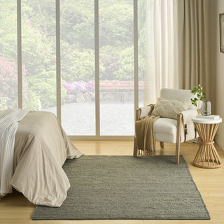 Nourison Natural Jute NJT01 Sage Area Rug Swatch Image