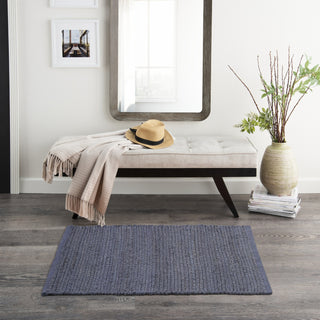 Nourison Natural Jute NJT01 Navy Area Rug 