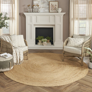 Nourison Natural Jute NJT03 Area Rug Room Image Feature