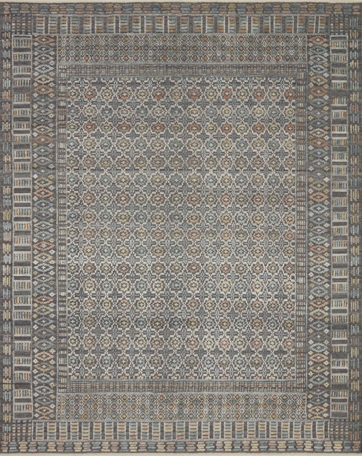 Loloi Nola NOL-03 Charcoal/Multi Area Rug 5x8