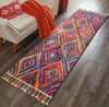 Nourison Nomad NMD01 Red Multicolor Area Rug Corner Image